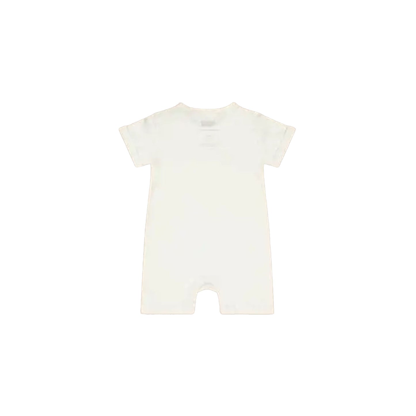 Zip Up y Down Onesie Short Cool White