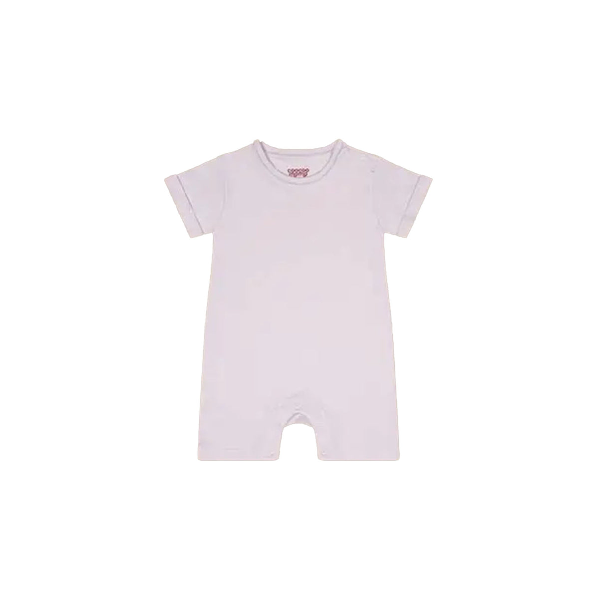 Zip Up y Down Onesie Short Lilac