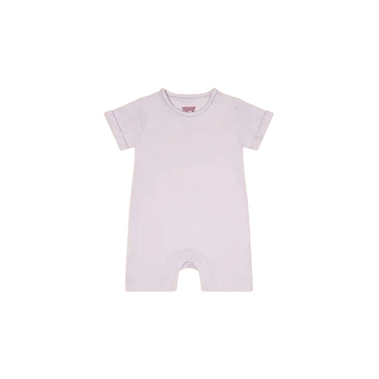 Zip Up y Down Onesie Short Lilac