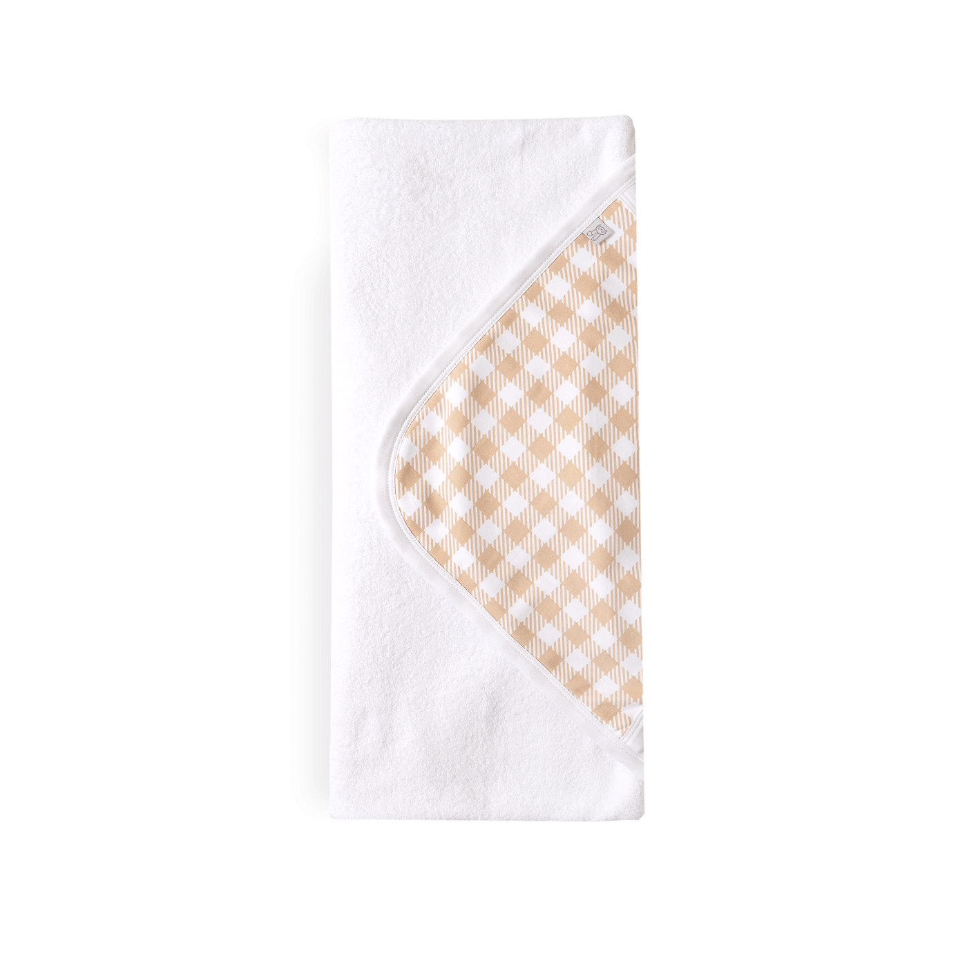 Toalla Toddler Blanca de Algodón con Capucha