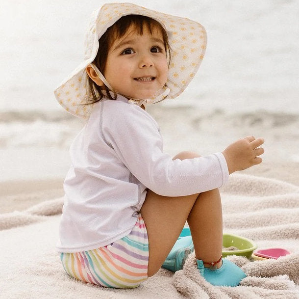 Gorro Brim Hat - White Suns