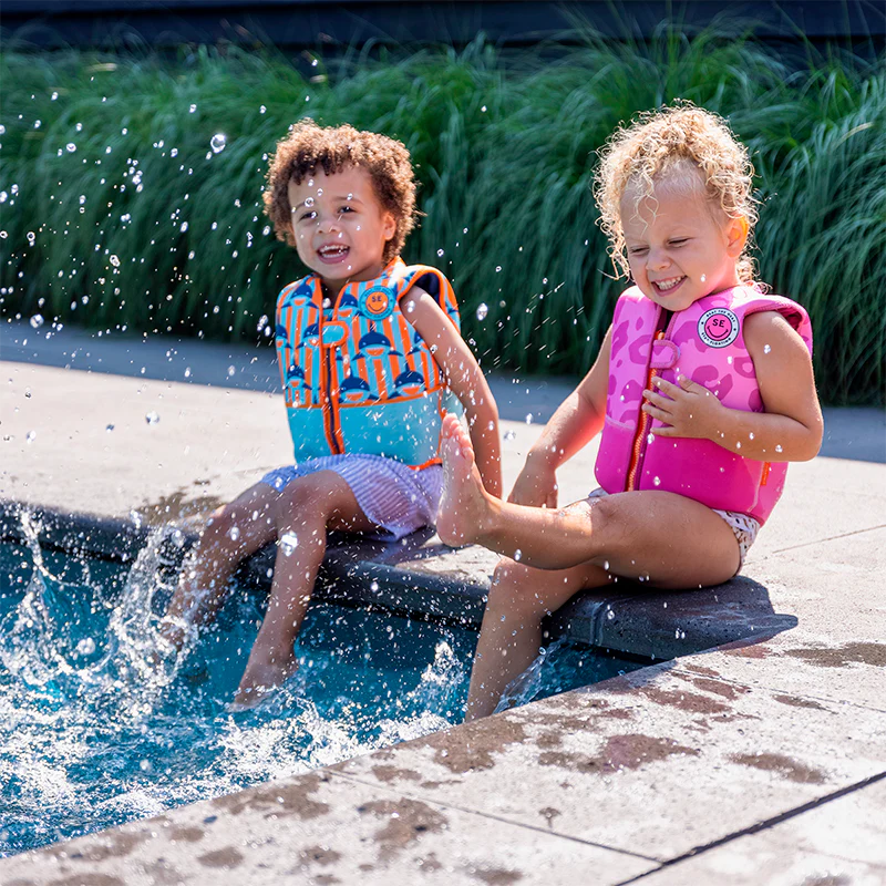 Chaleco de Natación Neón Leopard