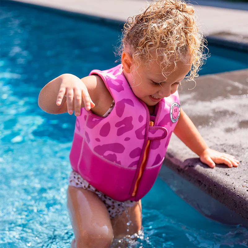 Chaleco de Natación Neón Leopard