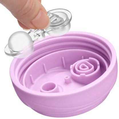 Pack x 2 Vaso Entrenador Anti Derrame Rosa y Lila - 12m+