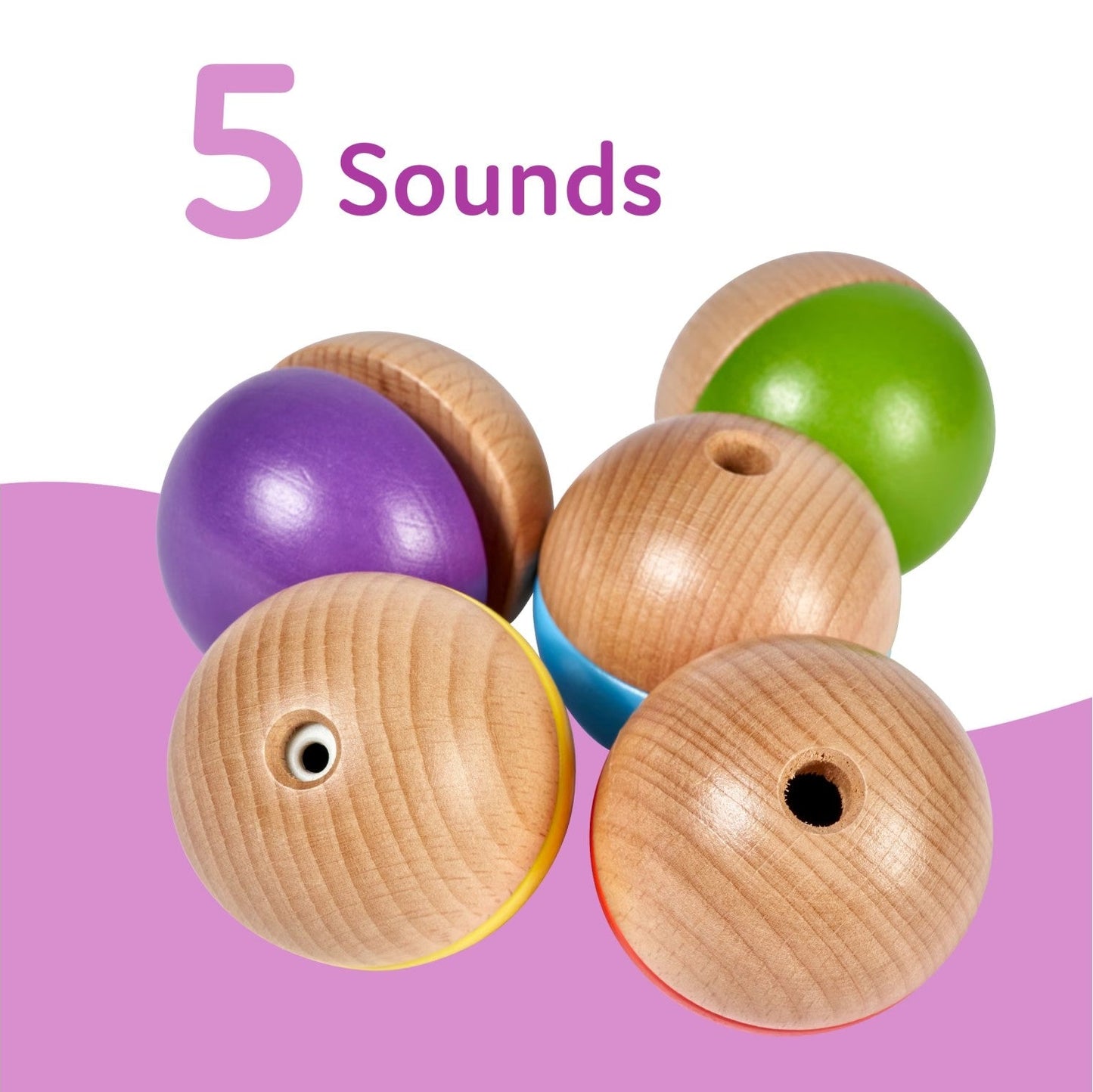 Bolas de Madera Sonido Musical 1+