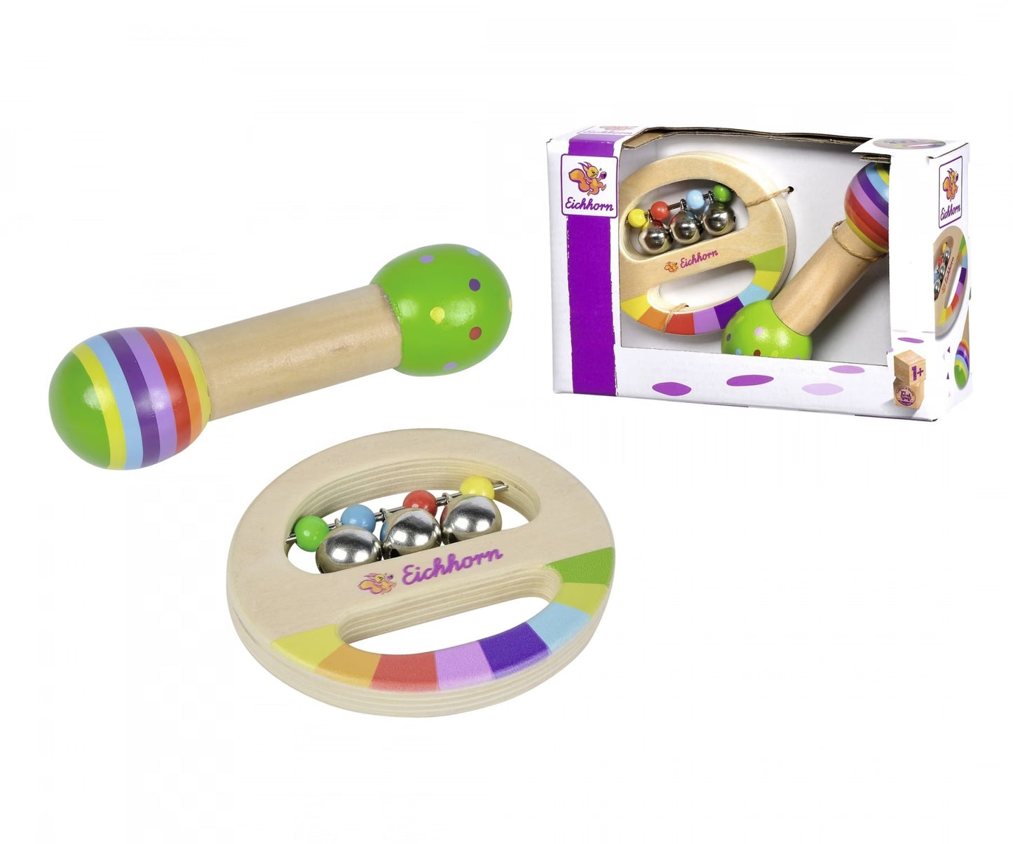 Set de Música con Juguete de Agarre de Madera 1+