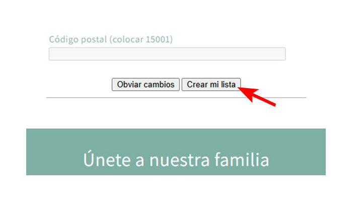 FINALIZA: Crea tu lista