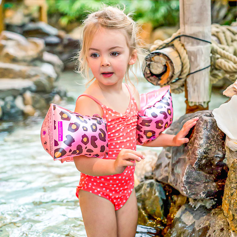 Flotador de Brazos 2-6 Años Leopard Rose Gold