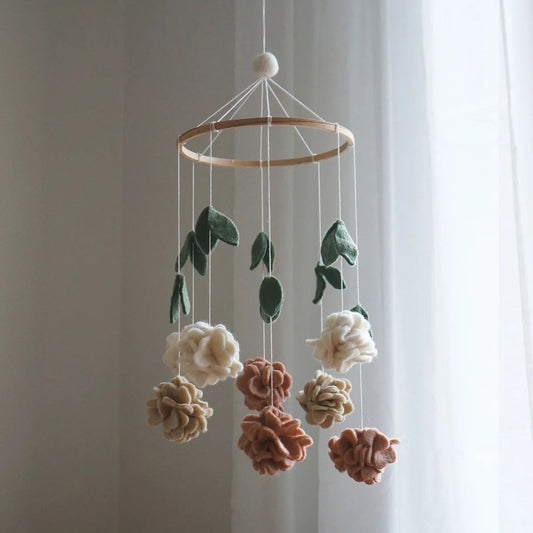 Móvil para Cuna en Fieltro Flowers - Gamcha