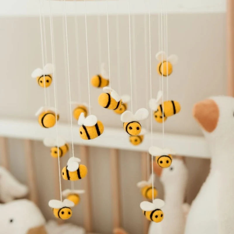 Móvil para Cuna en Fieltro Bees - Gamcha