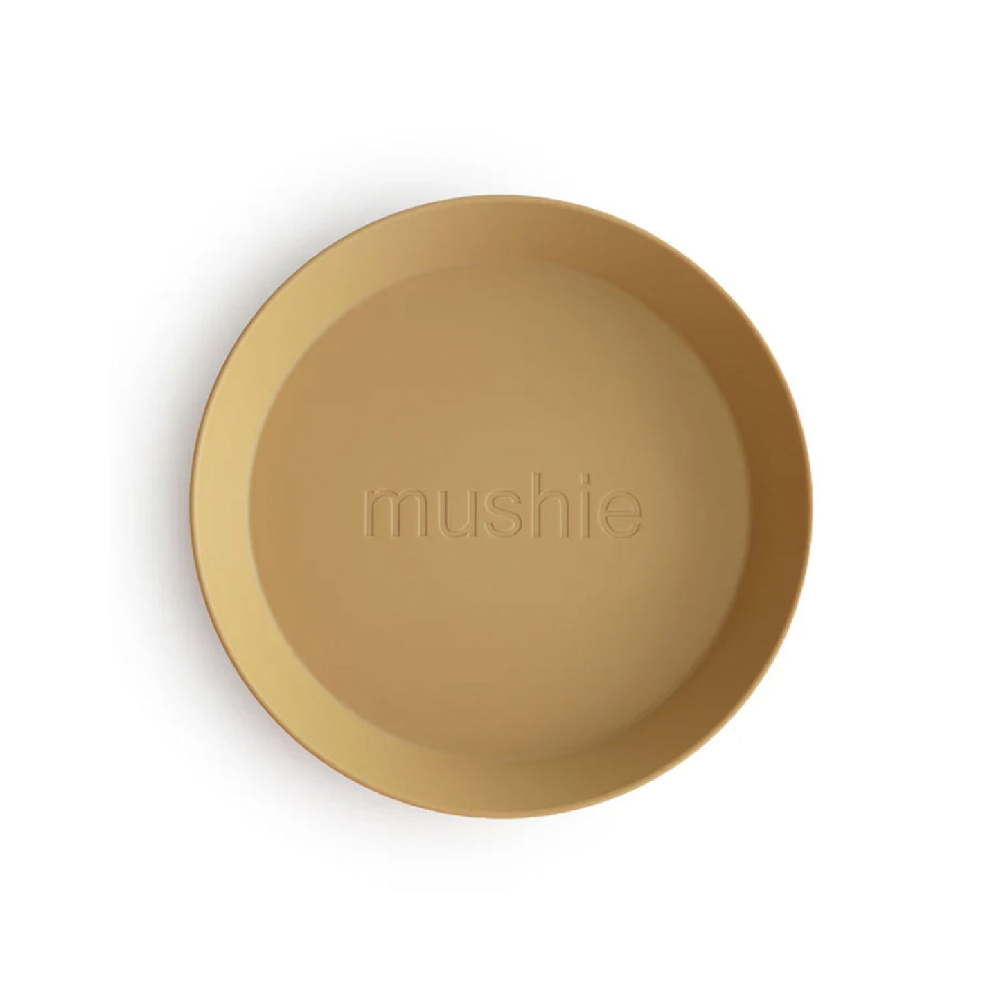 Mushie Set de 2 Platos Redondos - Mustard