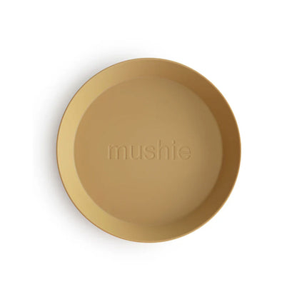 Mushie Set de 2 Platos Redondos - Mustard