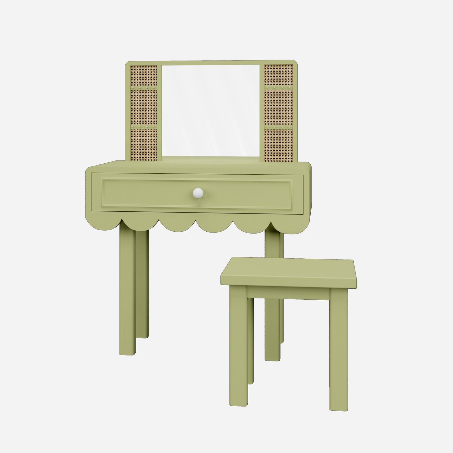 Tocador Scalloped