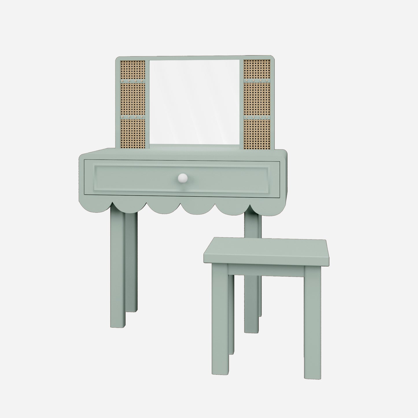 Tocador Scalloped