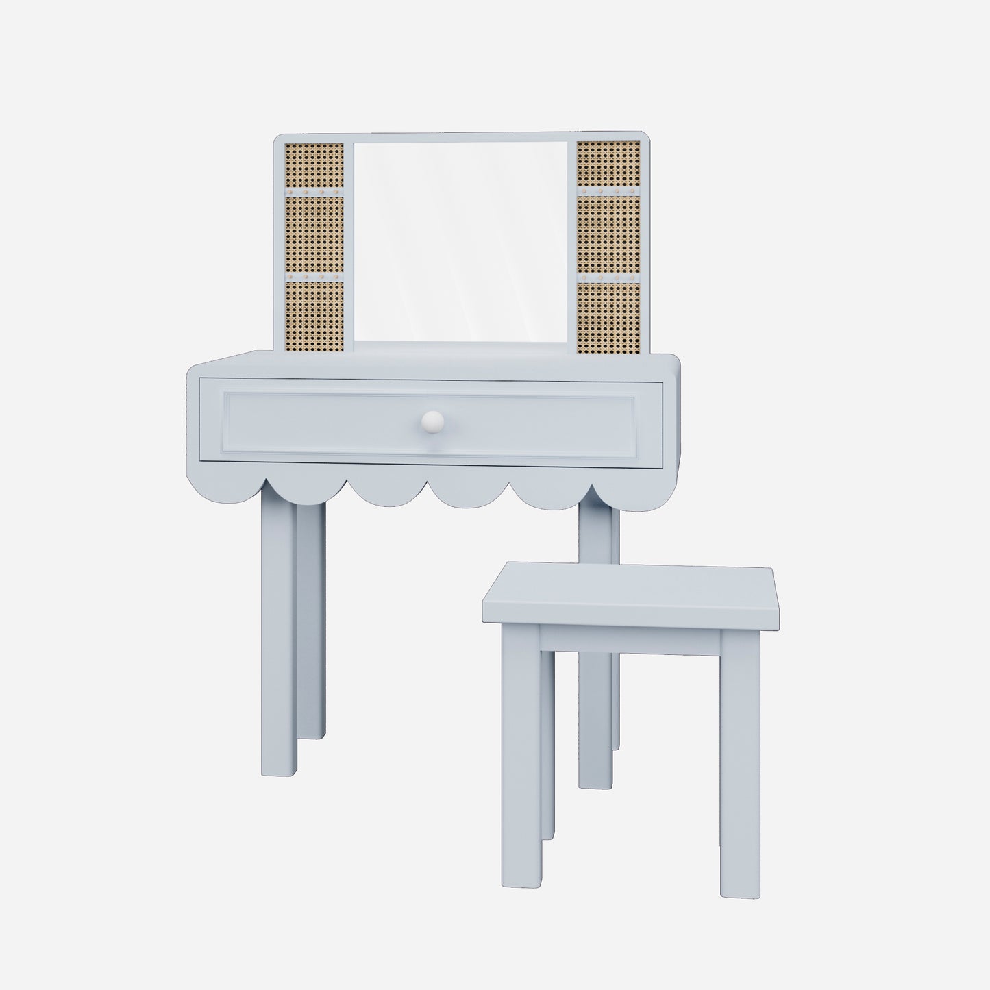 Tocador Scalloped
