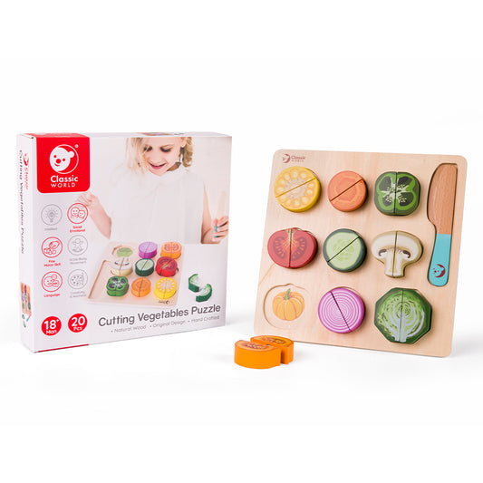 Puzzle para Cortar Verduras