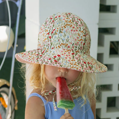 Sombrero Reversible Ala Ancha - Fiorella