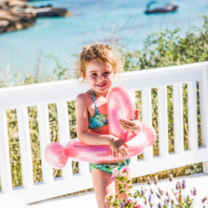 Flotador Inflable Dividido 55 cm Flamingo Rose