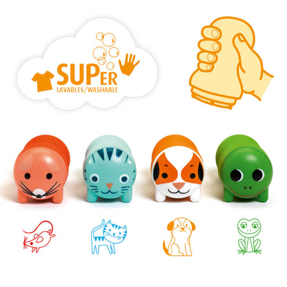 Set de Sellos - Animales de Jardín