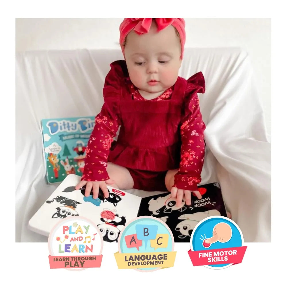 Ditty Bird - Animales en Blanco y Negro en Ingles