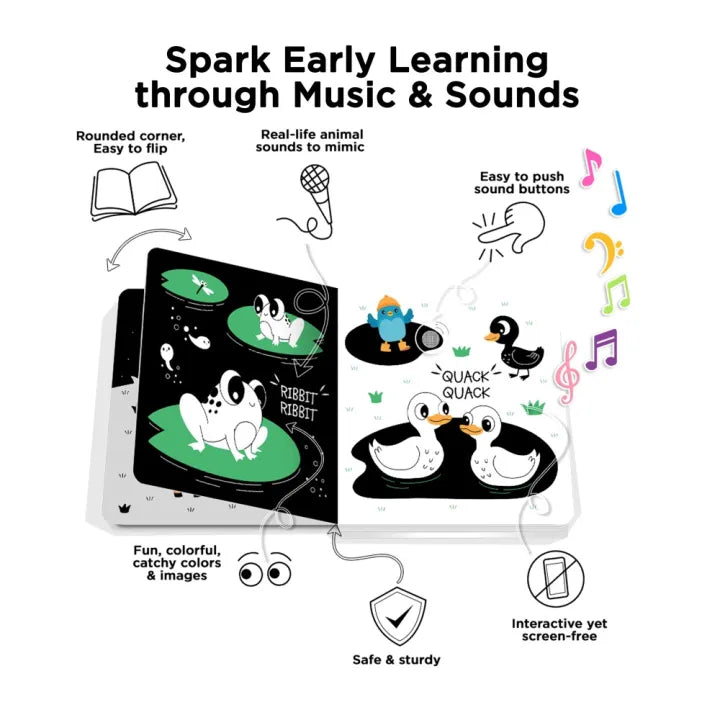 Ditty Bird - Animales en Blanco y Negro en Ingles