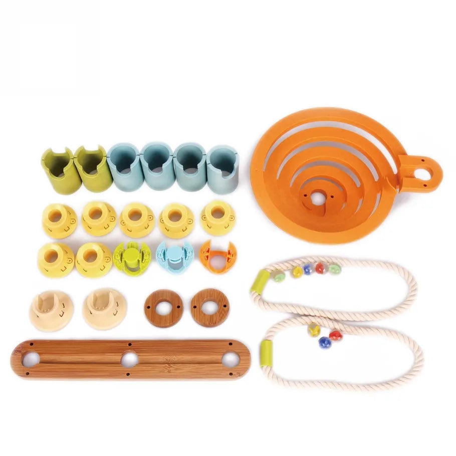Mini Espiral Bambú 32p Pista de Canicas