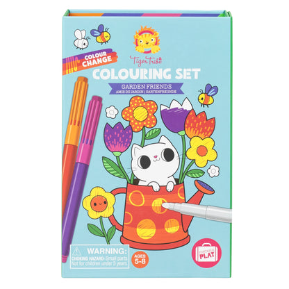 Set Para Colorear Colour Change Colouring Set - Garden Friends