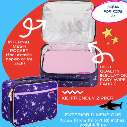 Porta Lonchera Yumbox - Purple Unicorn