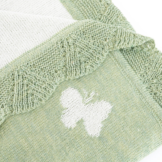 Mantita Jacquard Hanae Verde Manzana