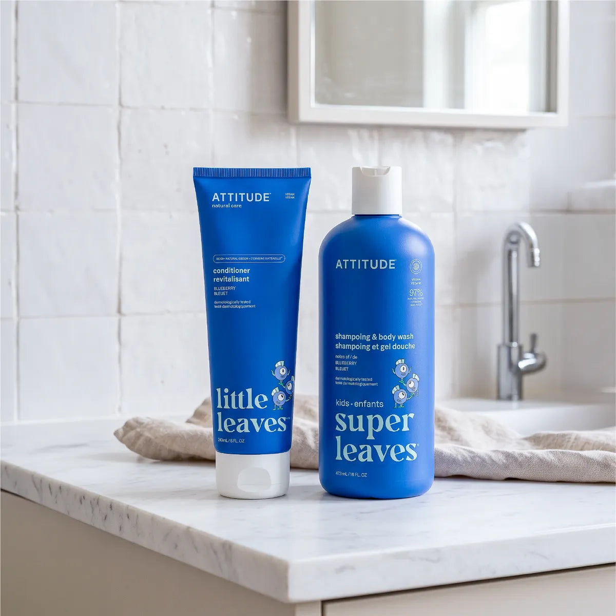 Shampoo y Gel de Baño Natural Arándanos 473ml